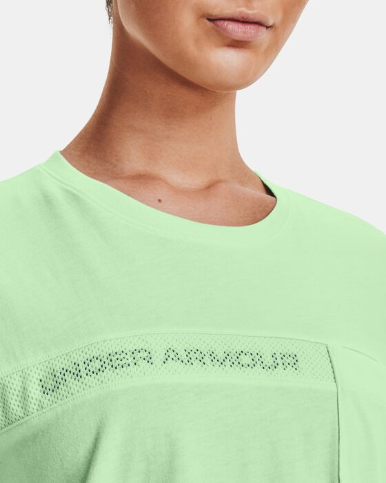 Women's UA Pocket Mesh Graphic Short Sleeve image number 3