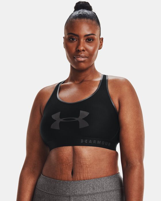 Women's Armour® Mid Keyhole Graphic Sports Bra image number 3