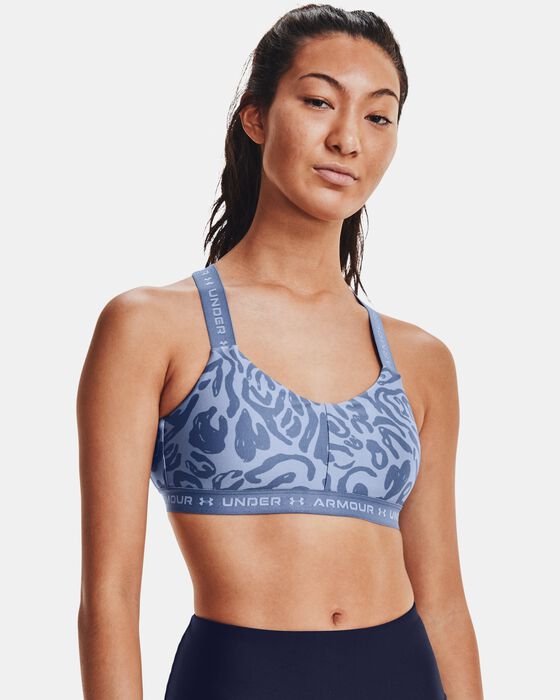 Women's UA Crossback Low Print Sports Bra image number 0