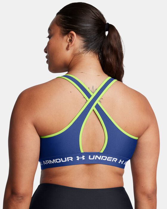 Women's Armour® Mid Crossback Sports Bra image number 7