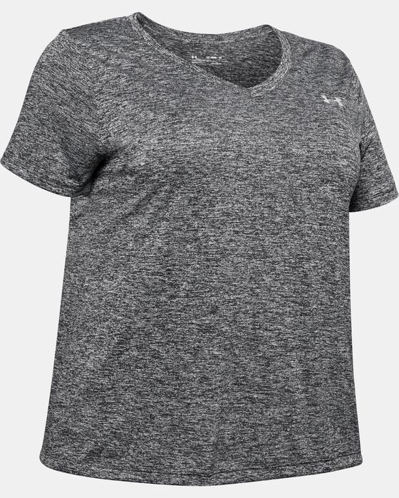 Buy Under Armour Women's UA Tech™ V-Neck T-Shirt Black in KSA -SSS