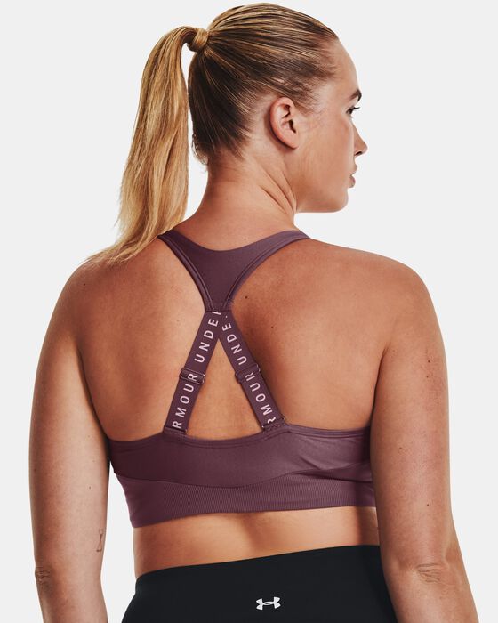 Women's UA Infinity Mid Rib Sports Bra image number 7