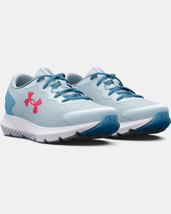 Girls' Grade School UA Charged Rogue 3 Running Shoes image number 3