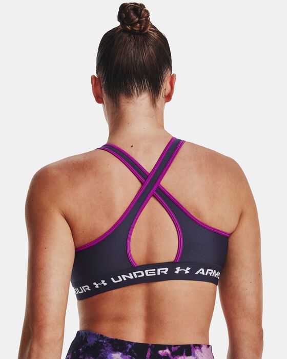 Women's Armour® Mid Crossback Sports Bra image number 4