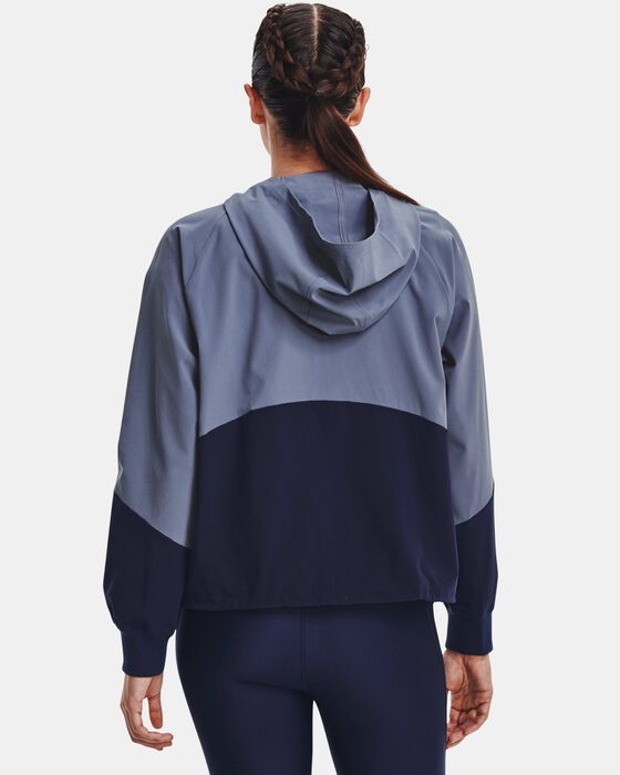 Women's UA Woven Full-Zip Jacket image number 1