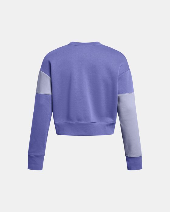 Women's UA Icon Fleece Crop Crew image number 4