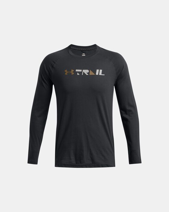 Men's UA Trail Run Graphic Long Sleeve image number 2