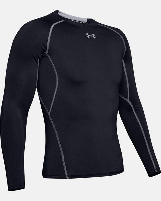 Under Armour Men's UA HeatGear® Armour Long Sleeve Compression Shirt Black  in KSA