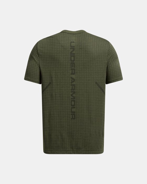 Men's UA Seamless Grid Short Sleeve image number 3