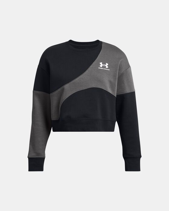 Women's UA Icon Fleece Crop Crew image number 3