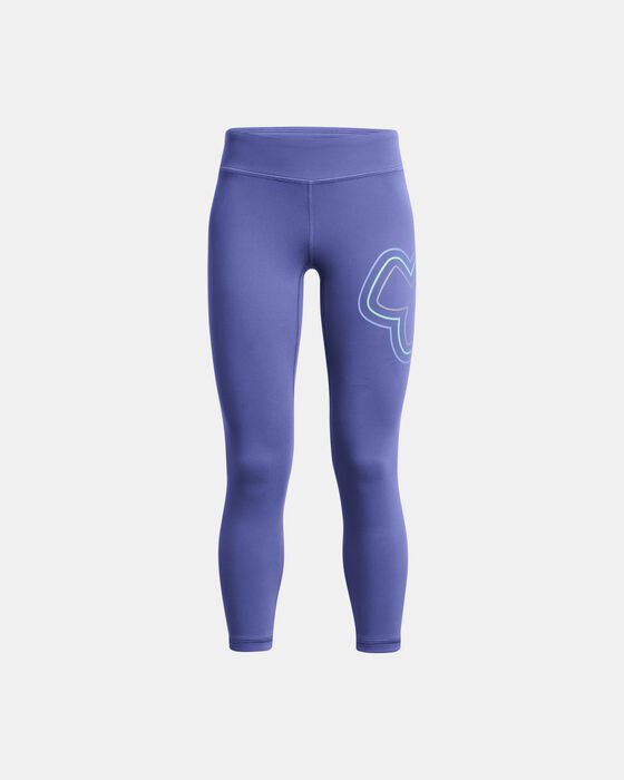 Girls' UA Motion Branded Ankle Leggings image number 0