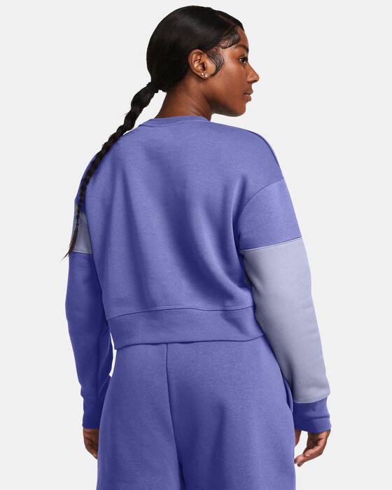 Women's UA Icon Fleece Crop Crew image number 1