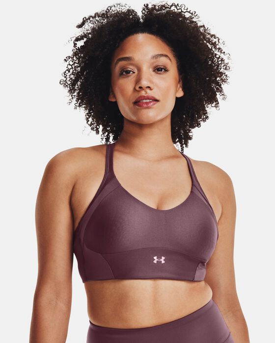 Women's UA Infinity Mid Rib Sports Bra image number 2