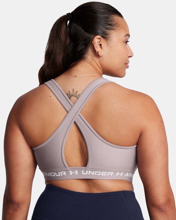 Women's Armour® Mid Crossback Sports Bra image number 7