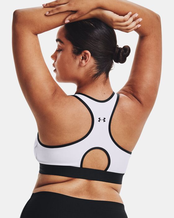 Women's Armour® Mid Keyhole Graphic Sports Bra image number 8