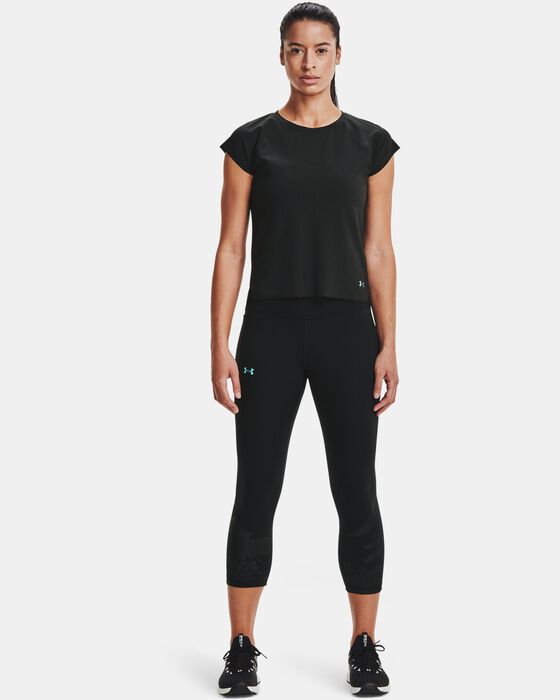 Women's UA RUSH™ No-Slip Waistband Tonal Capris image number 2