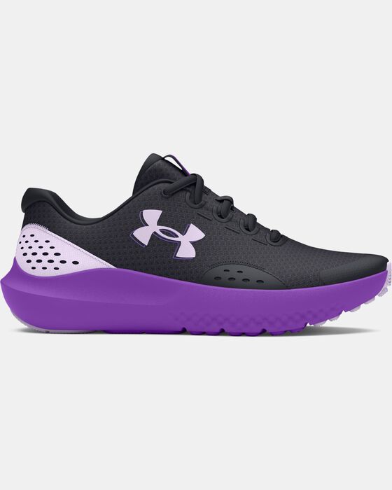 Girls' Grade School UA Surge 4 Running Shoes image number 0