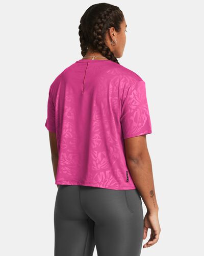 Women's UA Vanish Energy Emboss Crop Short Sleeve