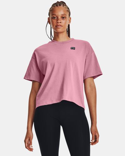 Women's UA Logo LC Oversized Heavyweight Short Sleeve