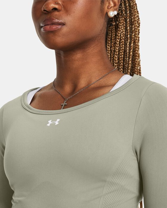 Women's UA Train Seamless Long Sleeve image number 3