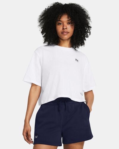 Women's UA Boxy Crop Logo Short Sleeve