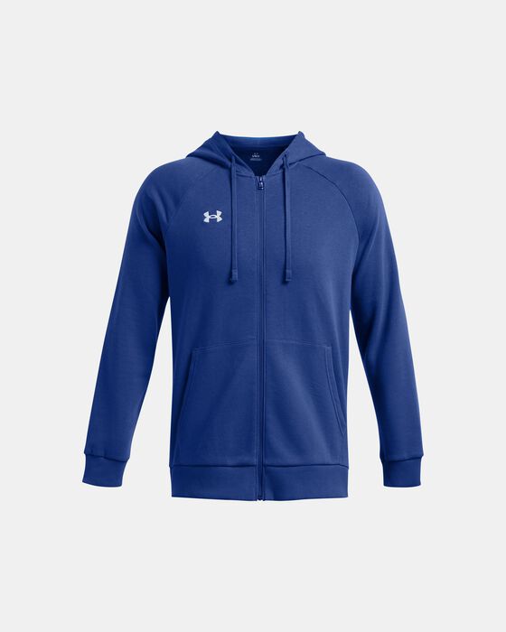 Men's UA Rival Fleece Full-Zip Hoodie image number 3