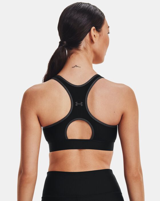 Women's Armour® Mid Keyhole Graphic Sports Bra image number 1