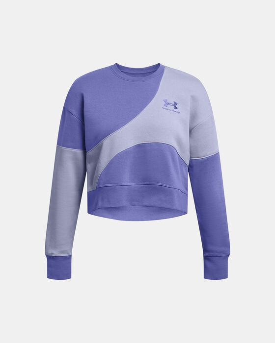 Women's UA Icon Fleece Crop Crew image number 3