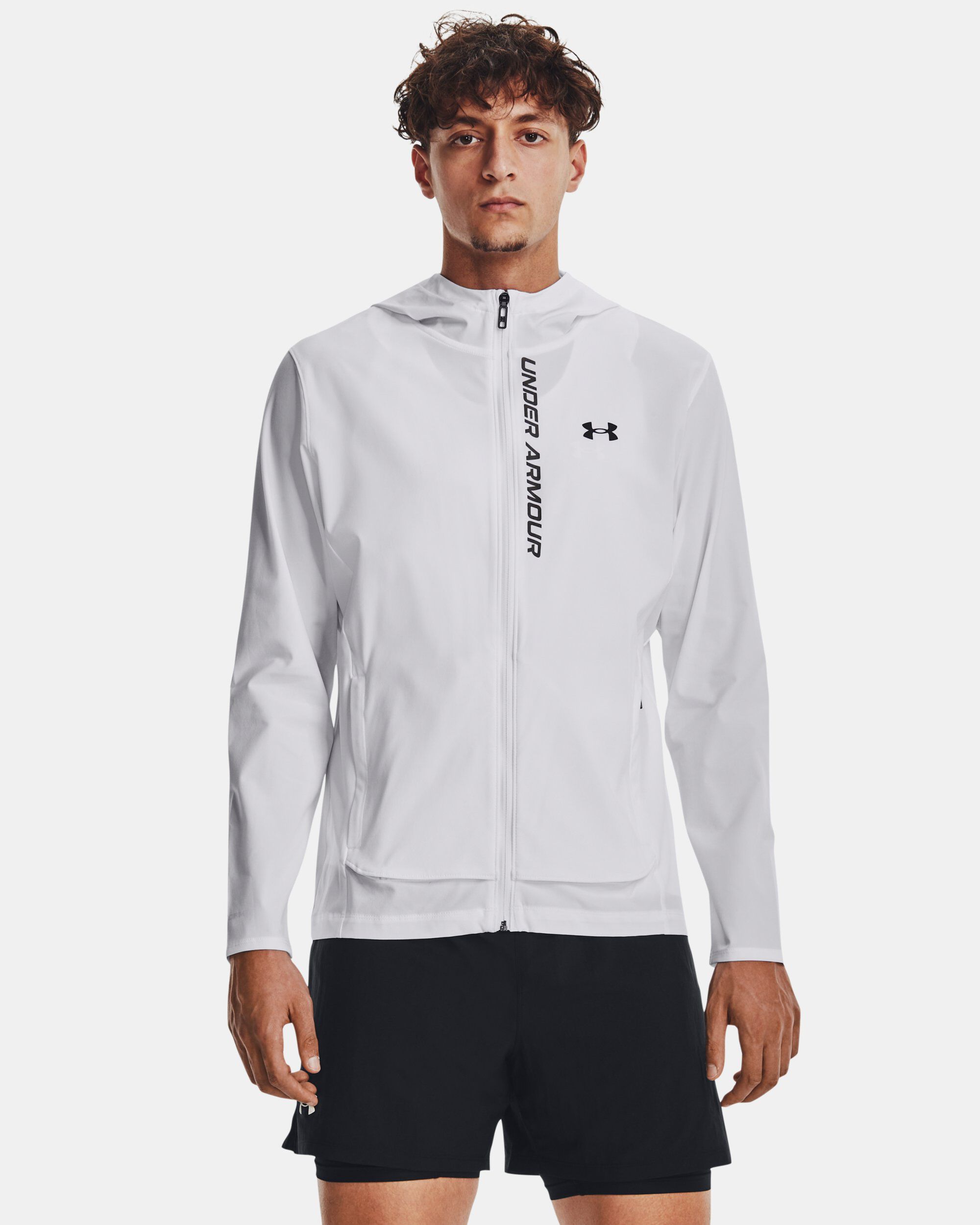 Buy Under Armour Men's UA OutRun The Storm Jacket Black in KSA -SSS