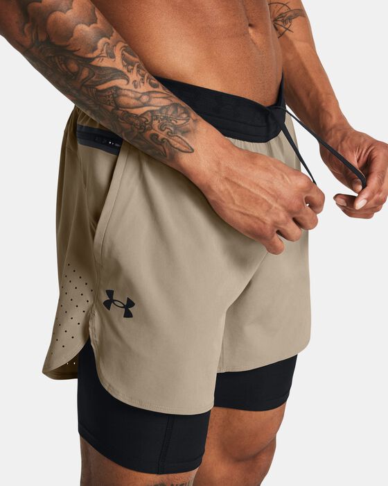 Men's UA Peak Woven 2-in-1 Shorts image number 3