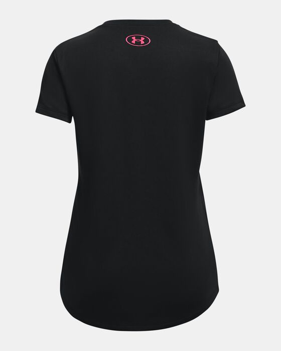 Girls' UA Tech™ Sportstyle Big Logo Short Sleeve image number 1