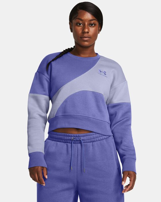 Women's UA Icon Fleece Crop Crew image number 0