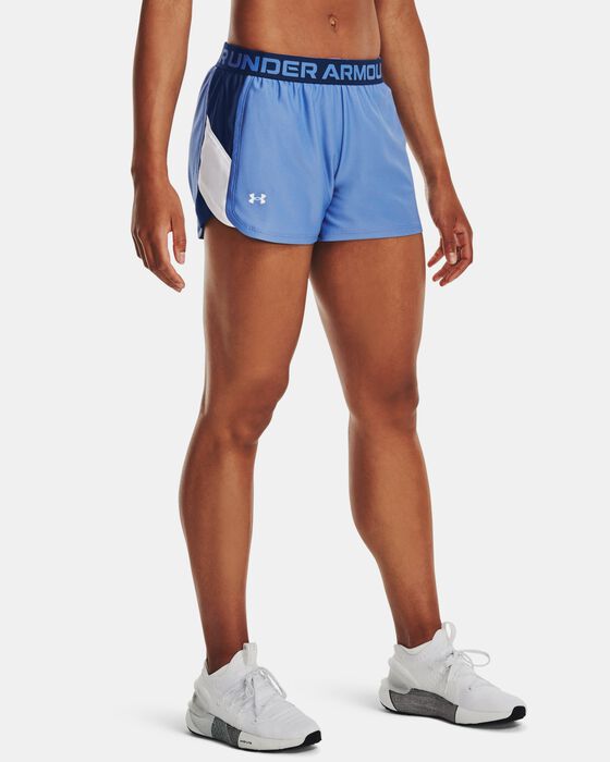 Women's UA Play Up Side Stripe Shorts image number 0