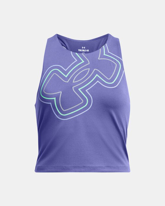 Girls' UA Motion Branded Crop Tank image number 0