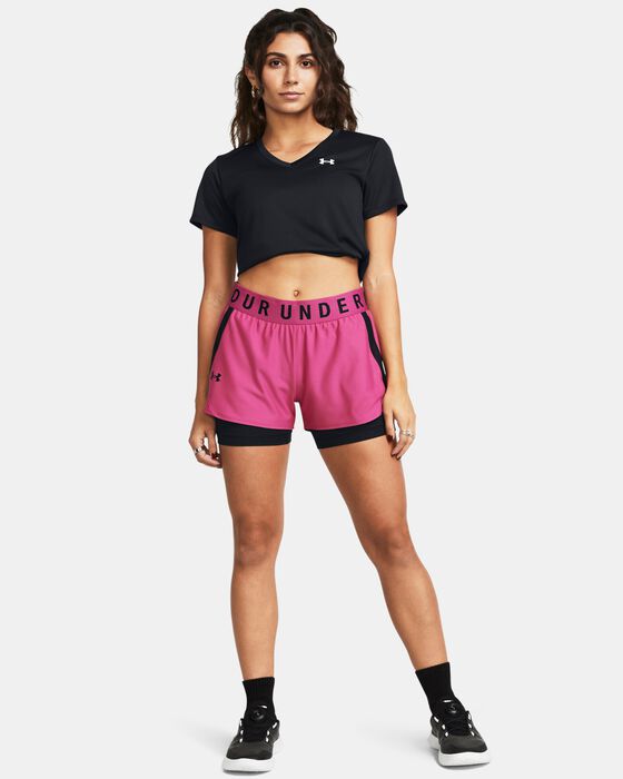 Women's UA Play Up 2-in-1 Shorts image number 2