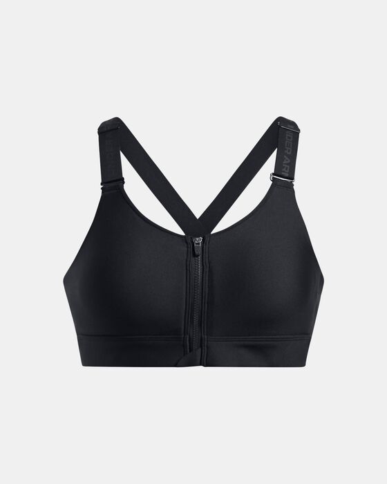 Women's UA Infinity 2.0 High Zip Sports Bra image number 5