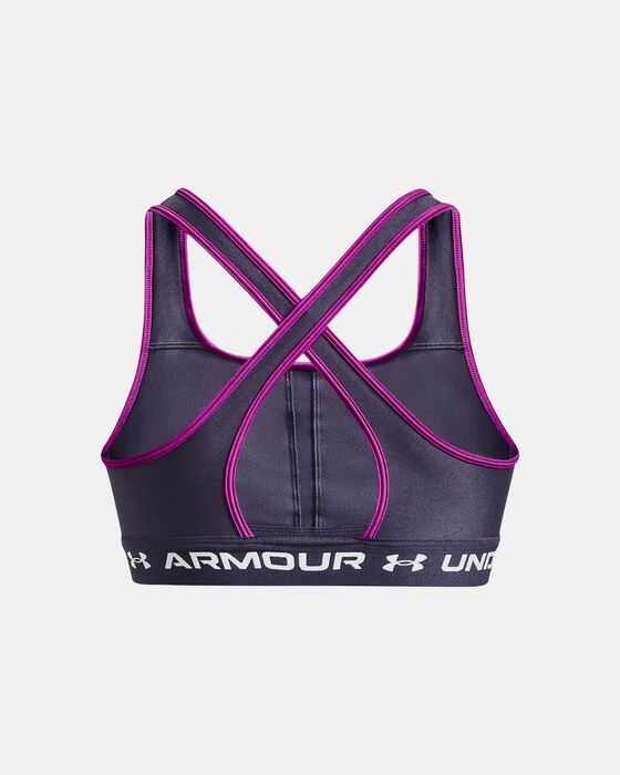 Women's Armour® Mid Crossback Sports Bra image number 9