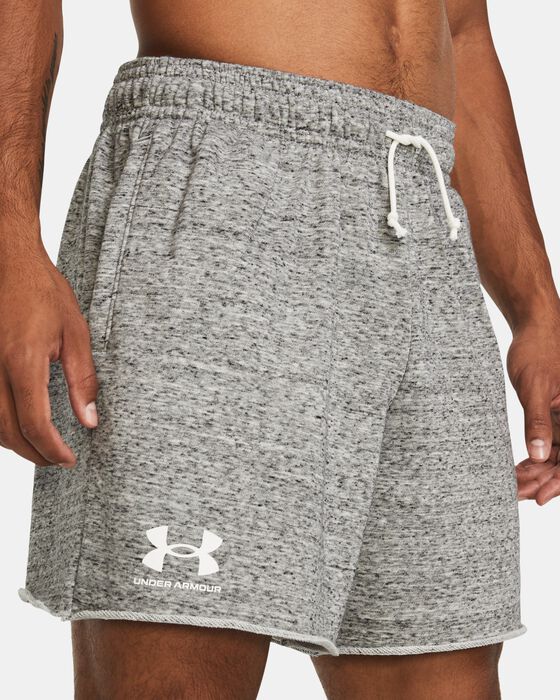 Men's UA Rival Terry 6" Shorts image number 3