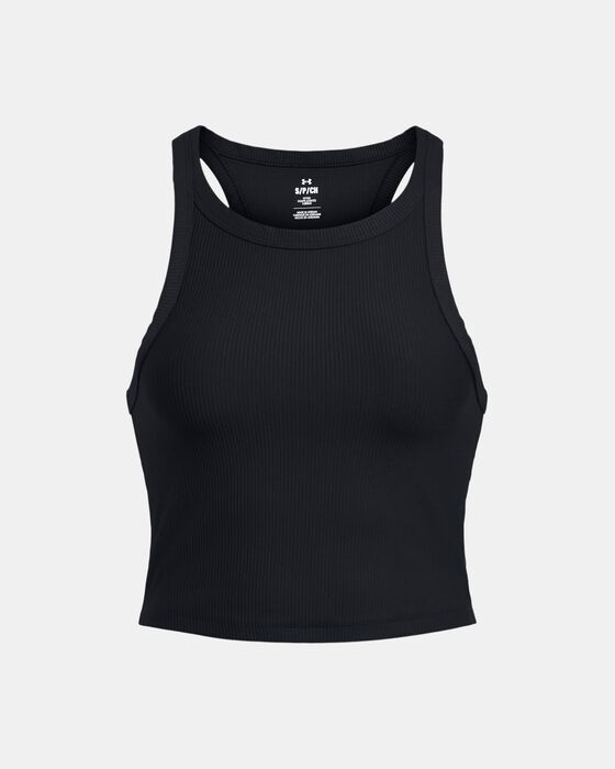 Women's UA Meridian Rib Crop Tank image number 3