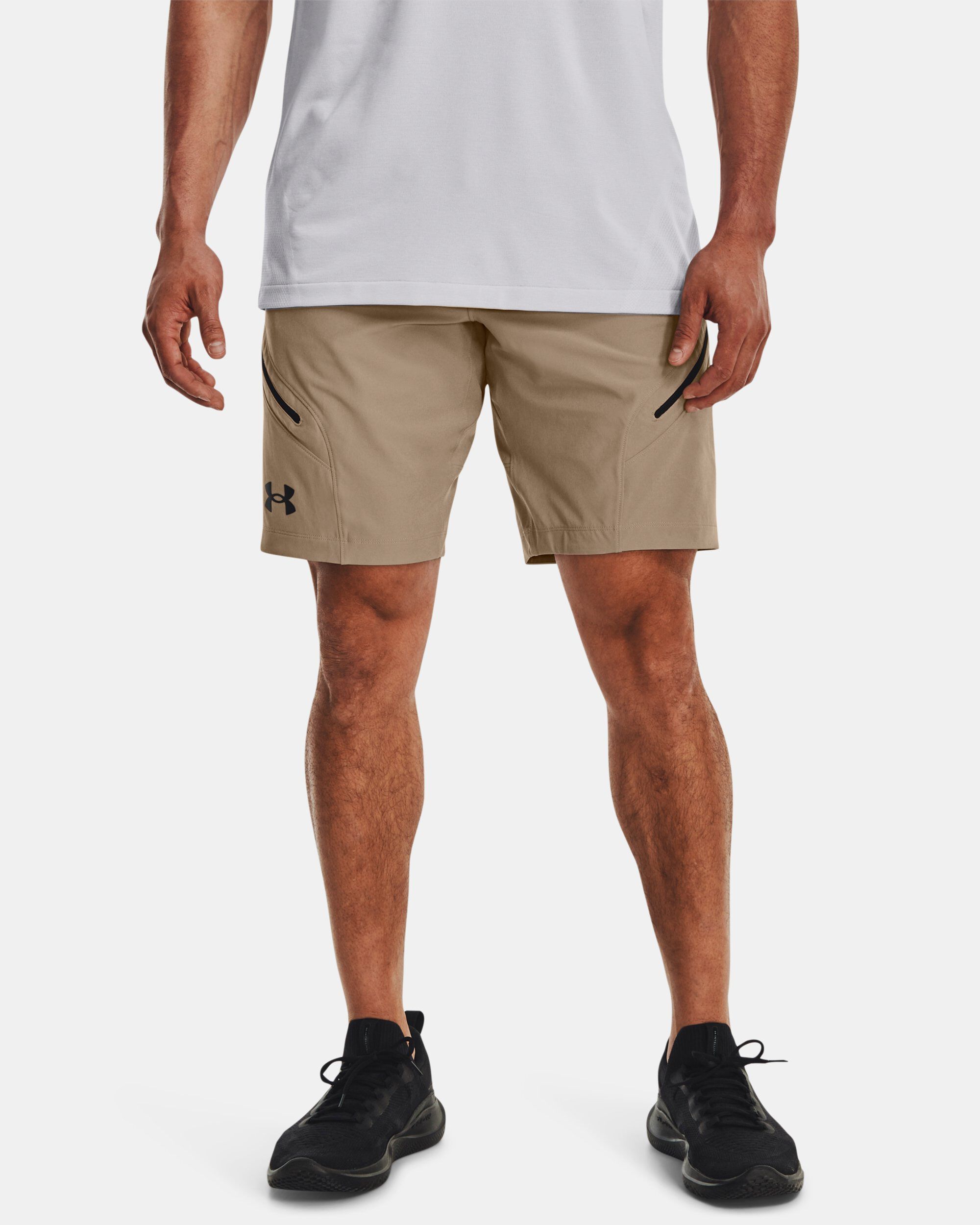 Under Armour Men's UA Unstoppable Cargo Shorts Grey in KSA