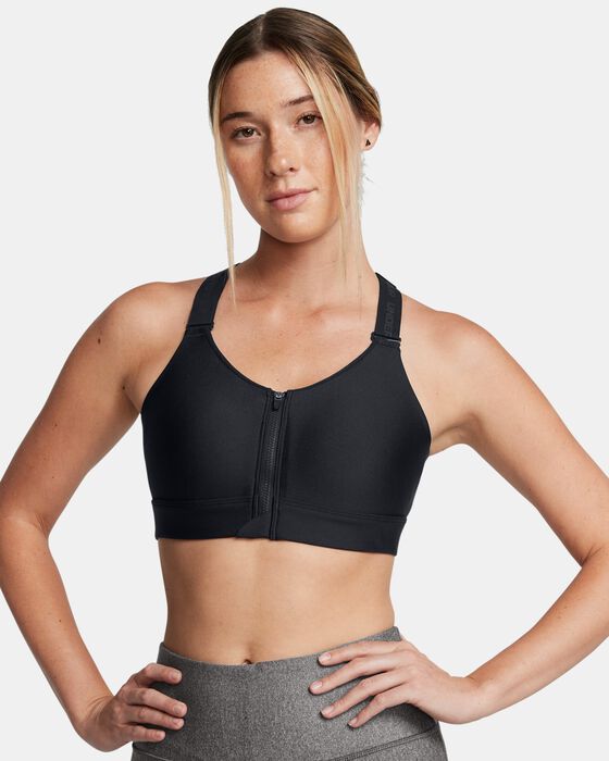 Women's UA Infinity 2.0 High Zip Sports Bra image number 0