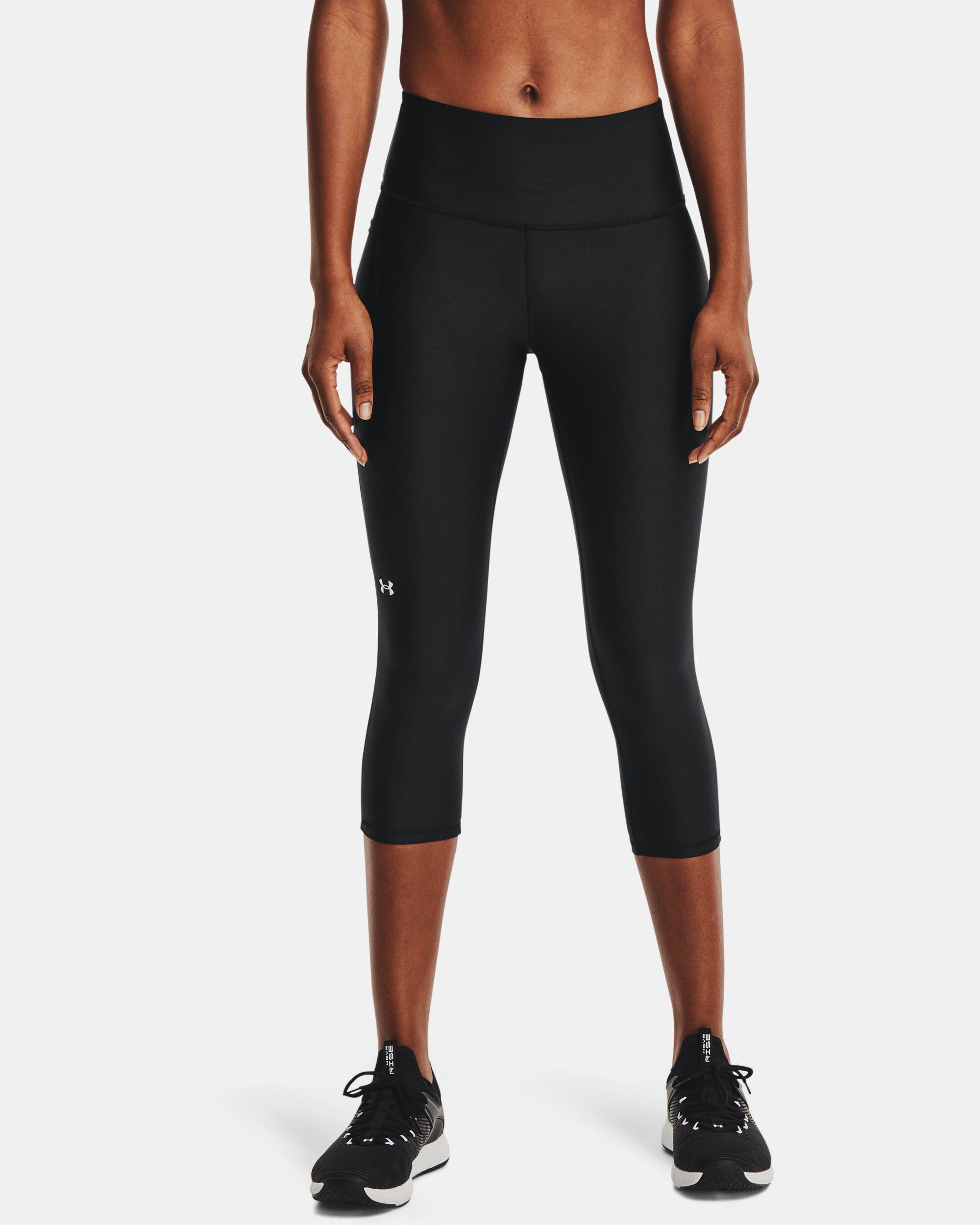 Under Armour Women's HeatGear® Armour No-Slip Waistband Capris Blue in KSA