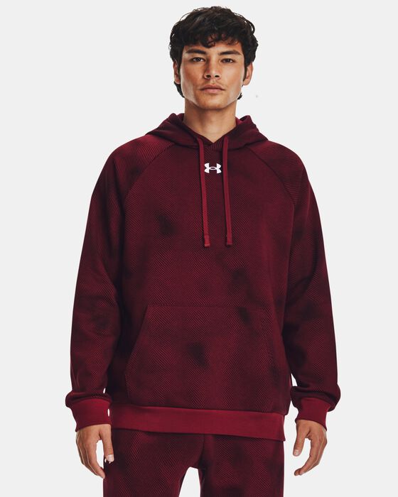 Men's UA Rival Fleece Printed Hoodie image number 0