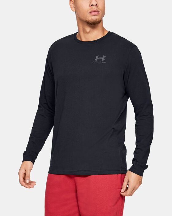 Men's UA Sportstyle Left Chest Long Sleeve image number 0