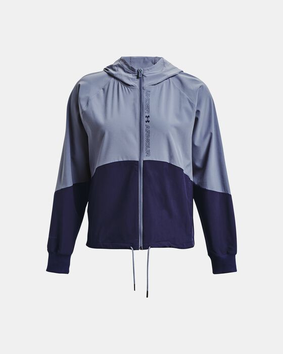 Women's UA Woven Full-Zip Jacket image number 5