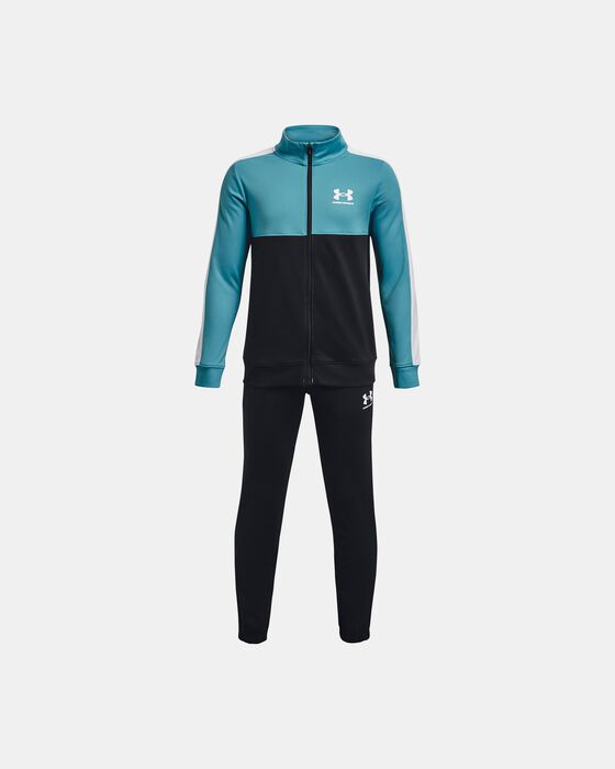 Boys' UA Knit Colorblock Track Suit image number 0